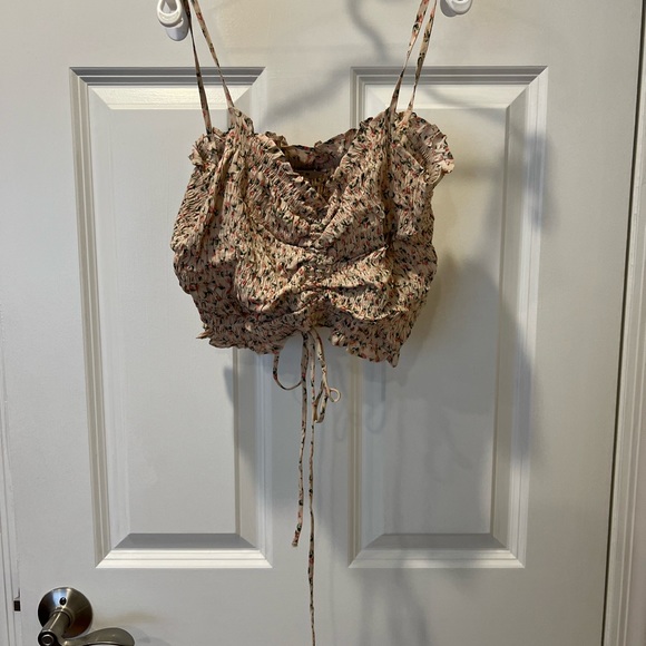 Zara / Floral Crop Top / Size Medium - Picture 1 of 4